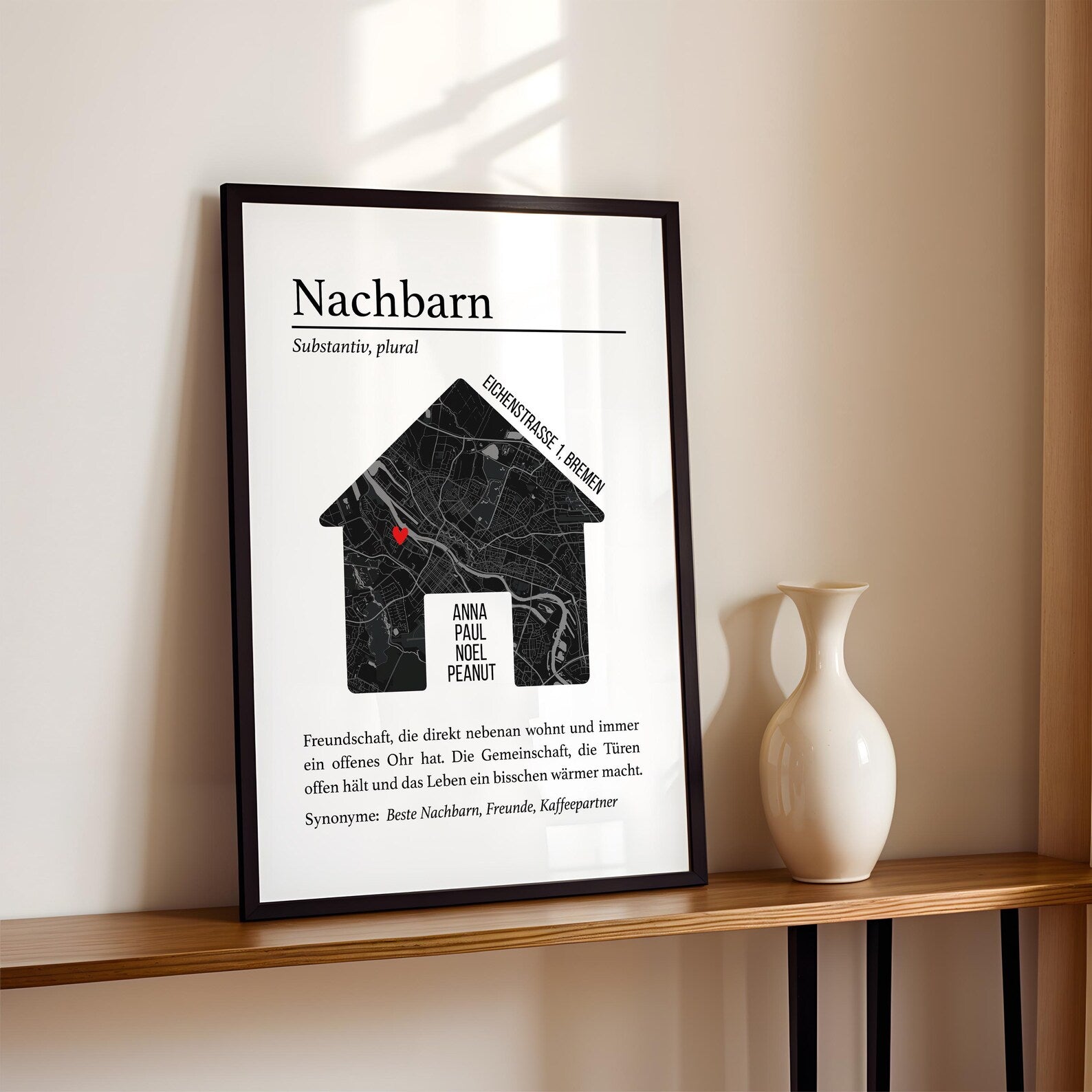 Lieblingsnachbarn Poster – Geschenk für Nachbarn