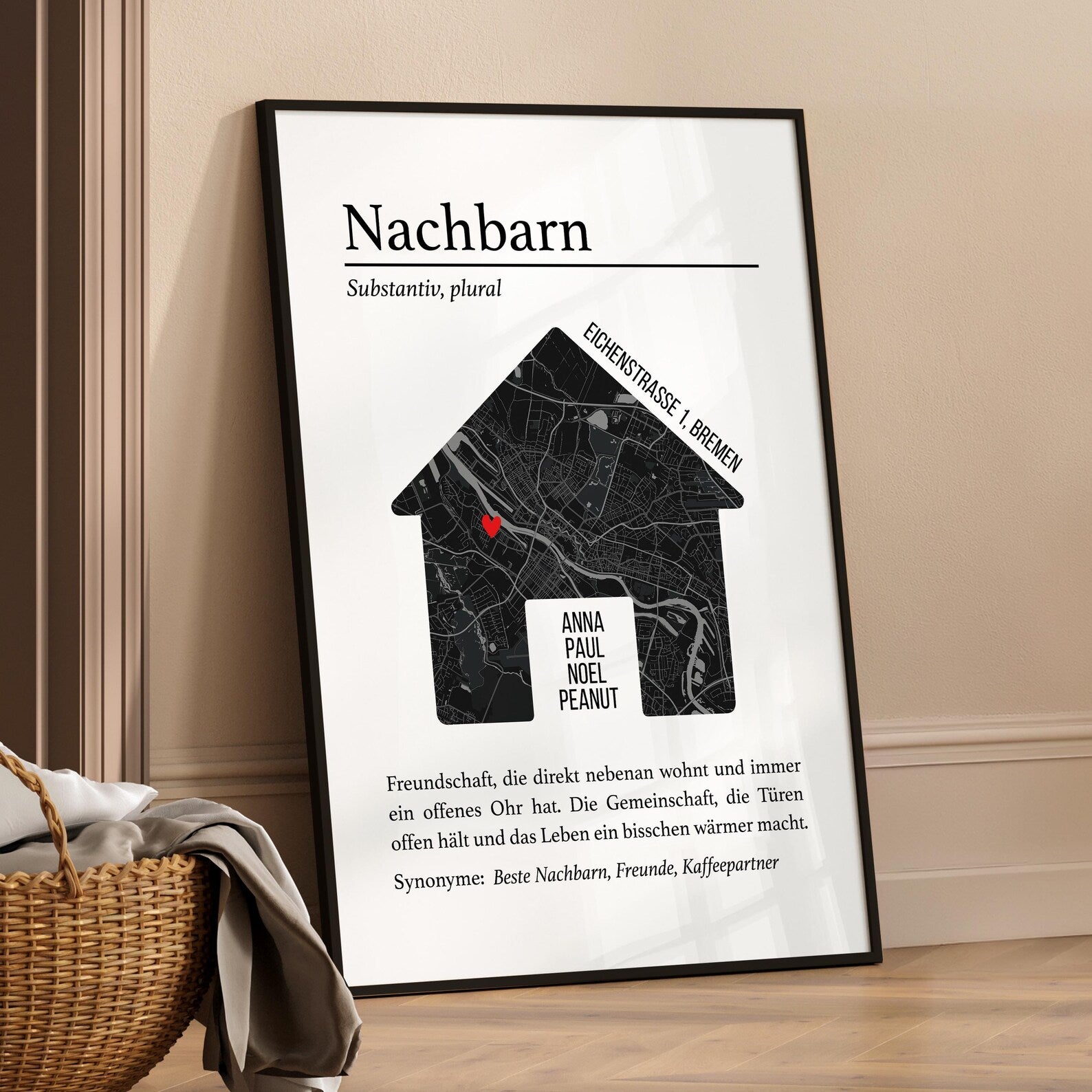 Lieblingsnachbarn Poster – Geschenk für Nachbarn
