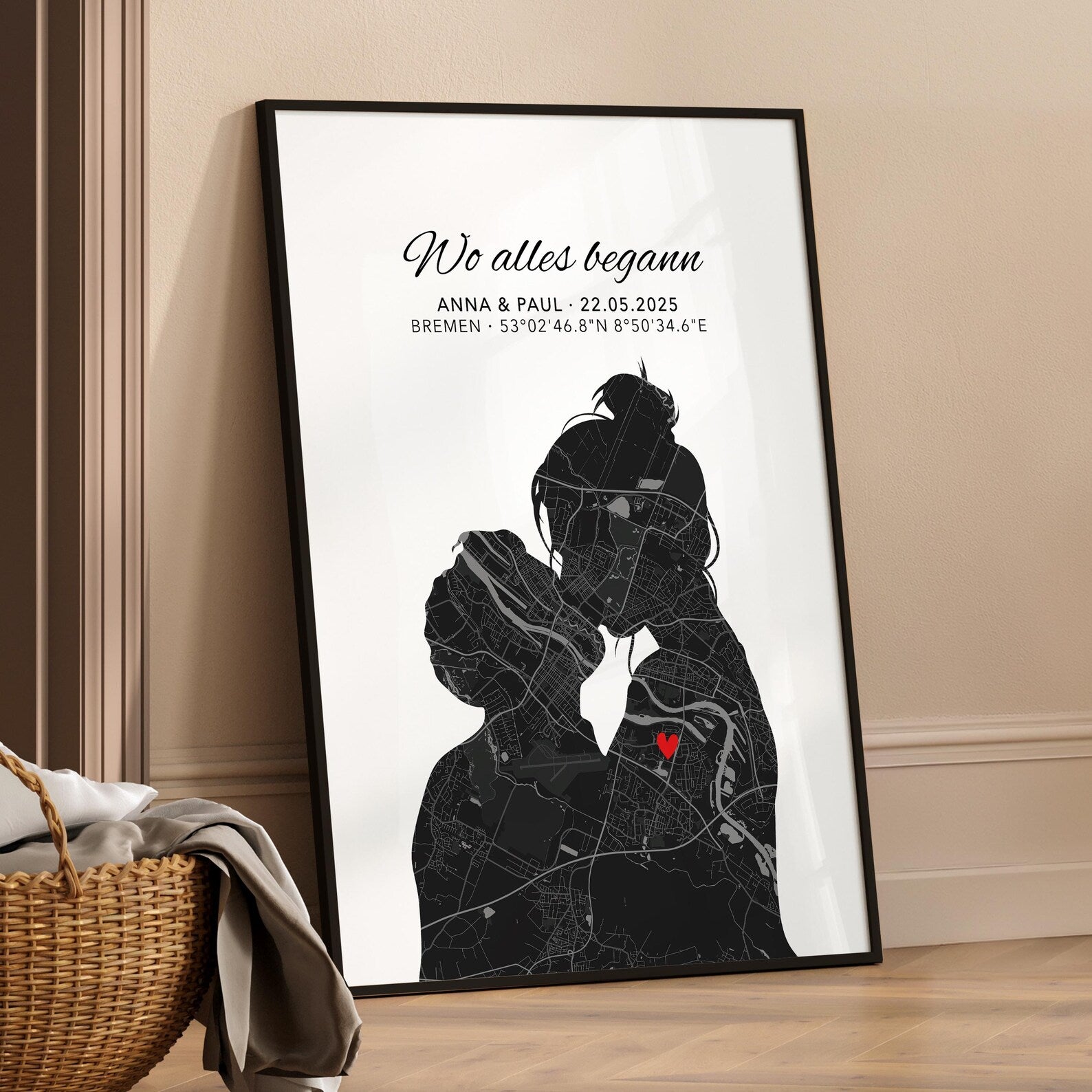 Wo alles begann Poster Paar Geschenk