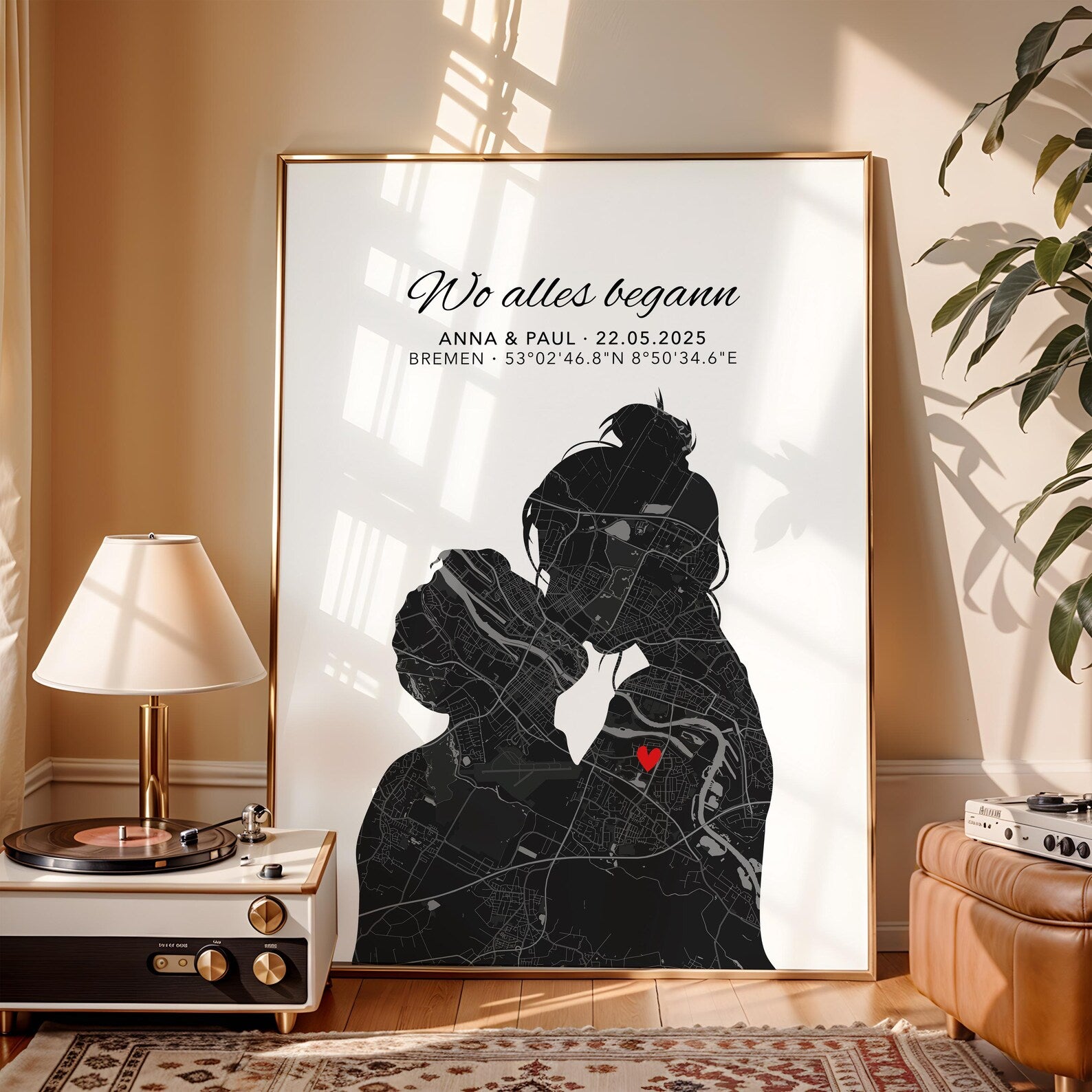 Wo alles begann Poster Paar Geschenk