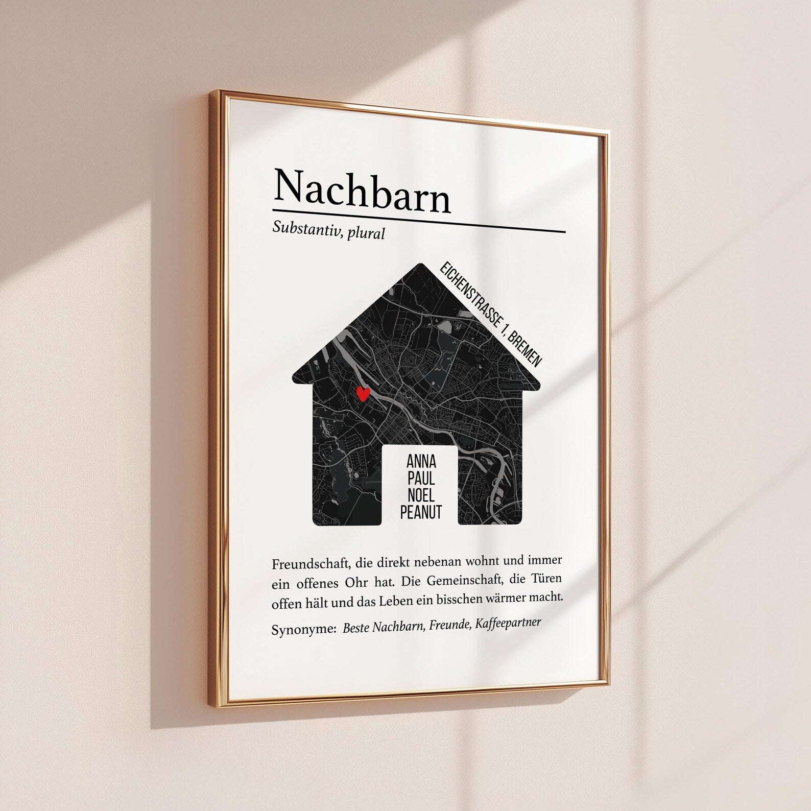 Lieblingsnachbarn Poster – Geschenk für Nachbarn