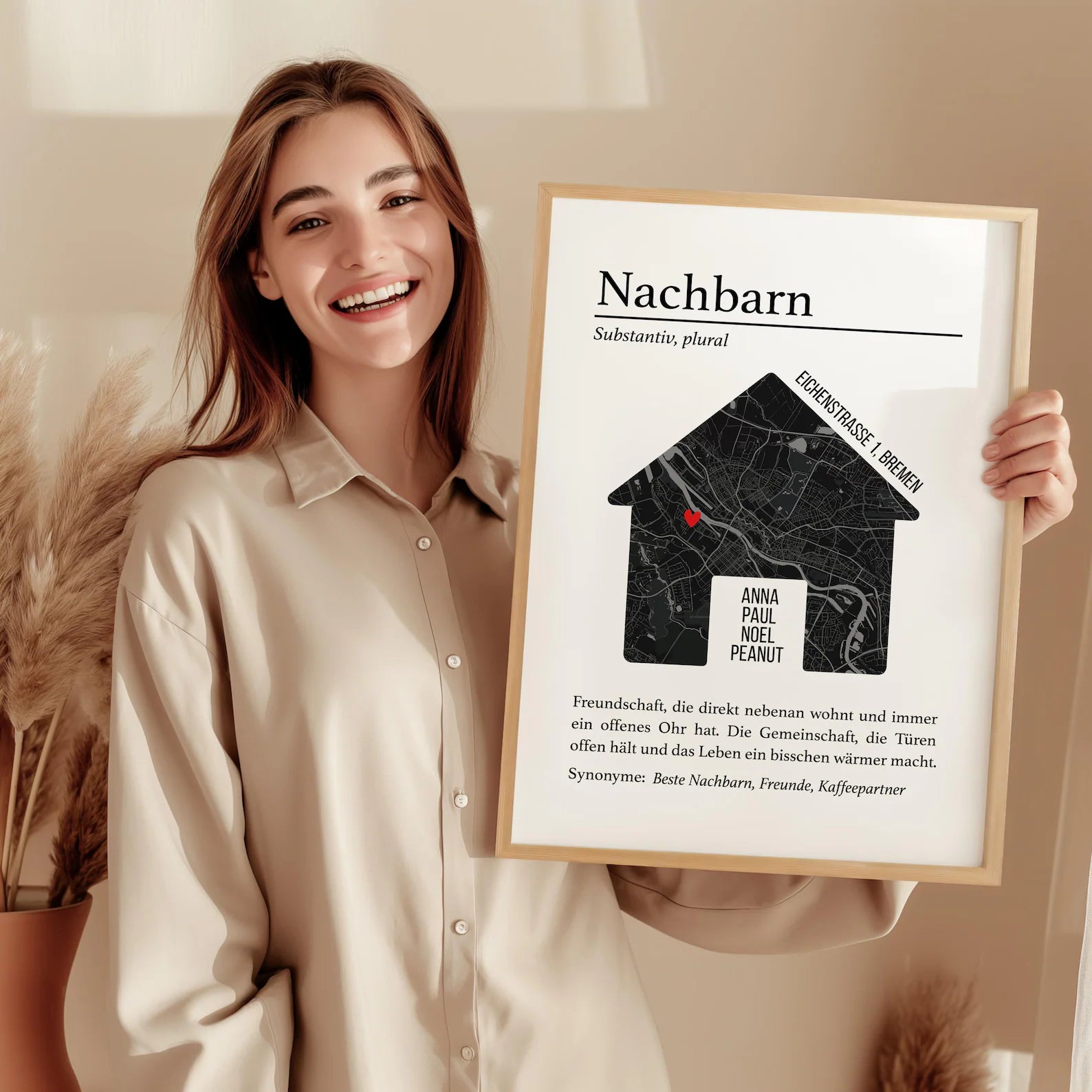 Lieblingsnachbarn Poster – Geschenk für Nachbarn