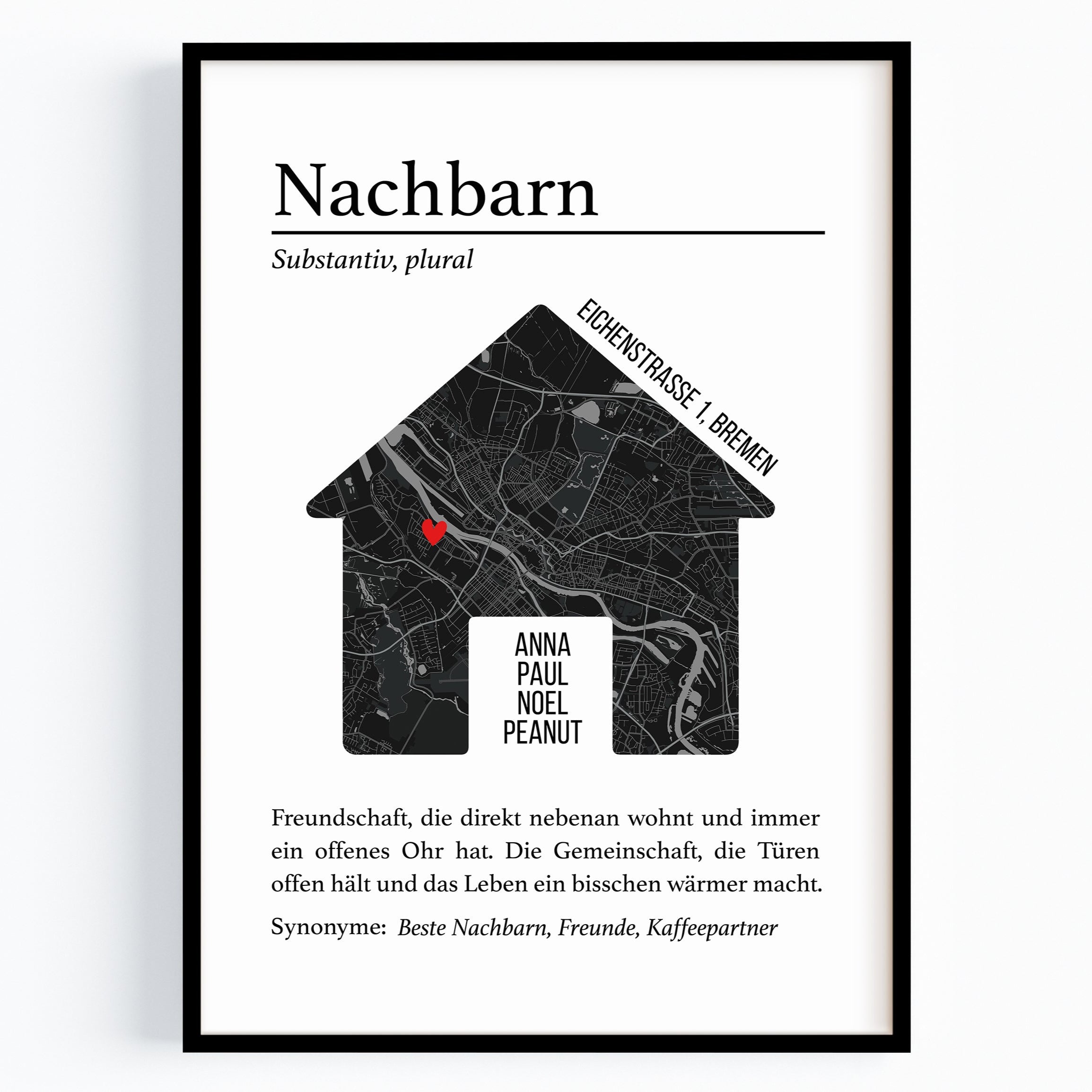 Lieblingsnachbarn Poster – Geschenk für Nachbarn