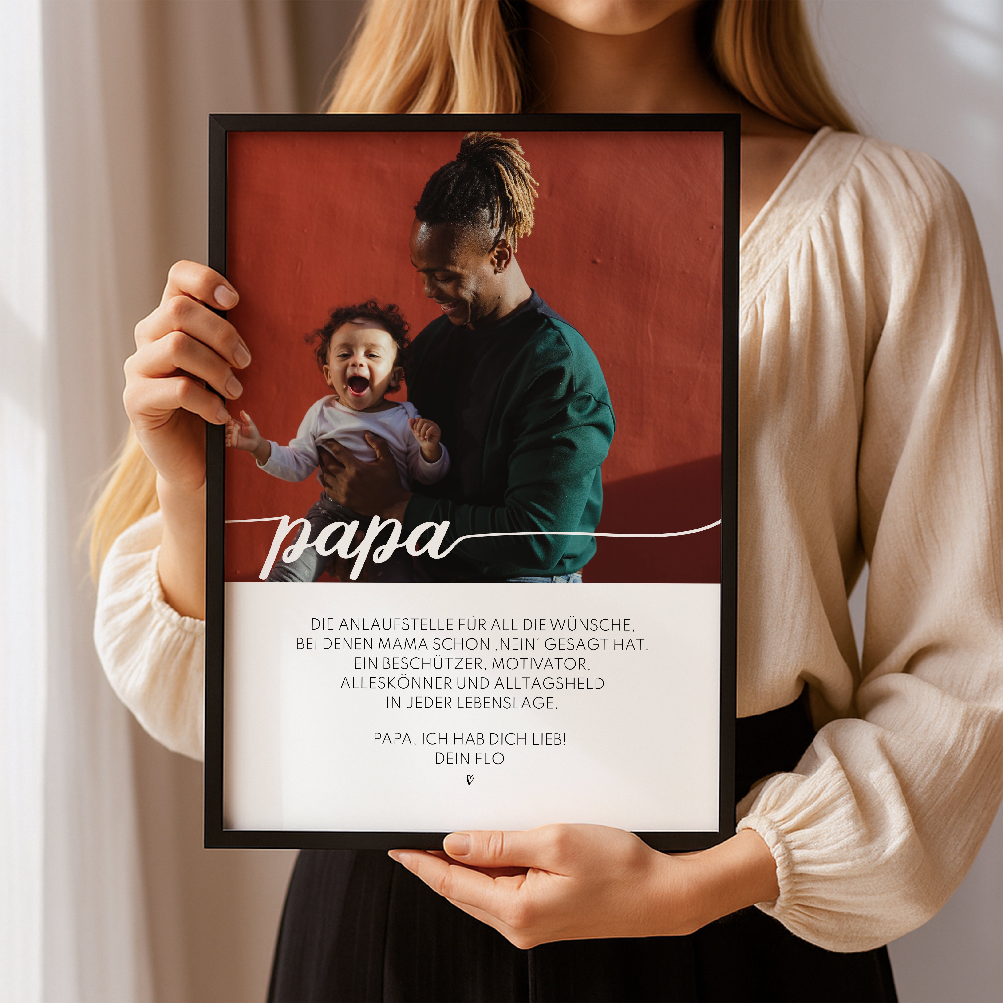 Papa Geschenk Vatertag & Geburtstag – Definition Bild mit Foto