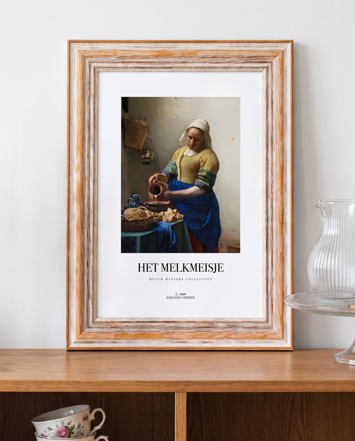 Bilderrahmen für A5 (15 x 21 cm) - Rustikaler Weiß-Braun