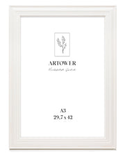 Bilderrahmen für A3 (29,7 x 42 cm) - Rustikaler Weiß
